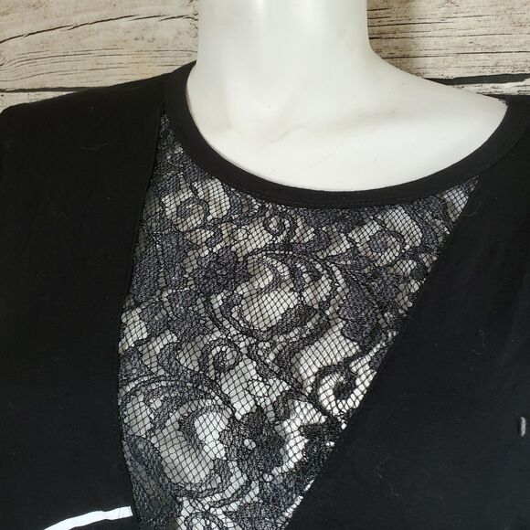 Brandy Blu Black Forever Rock Graphic Tee Size 3X NWT - Picture 3 of 7